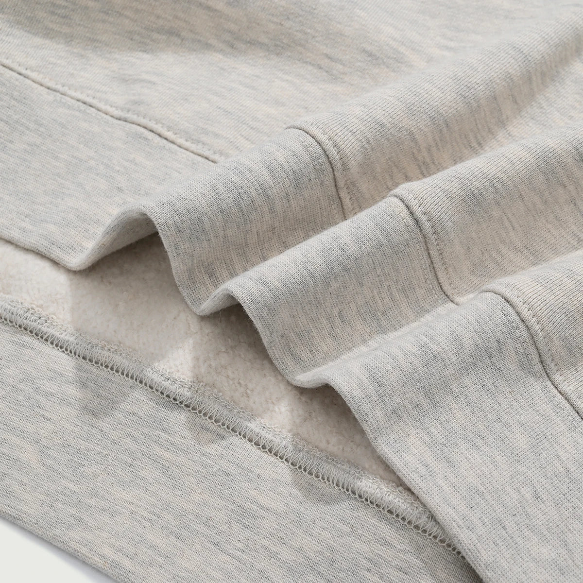 you're not alone - Fleece-Lined Double Snap Collar - Heather Grey