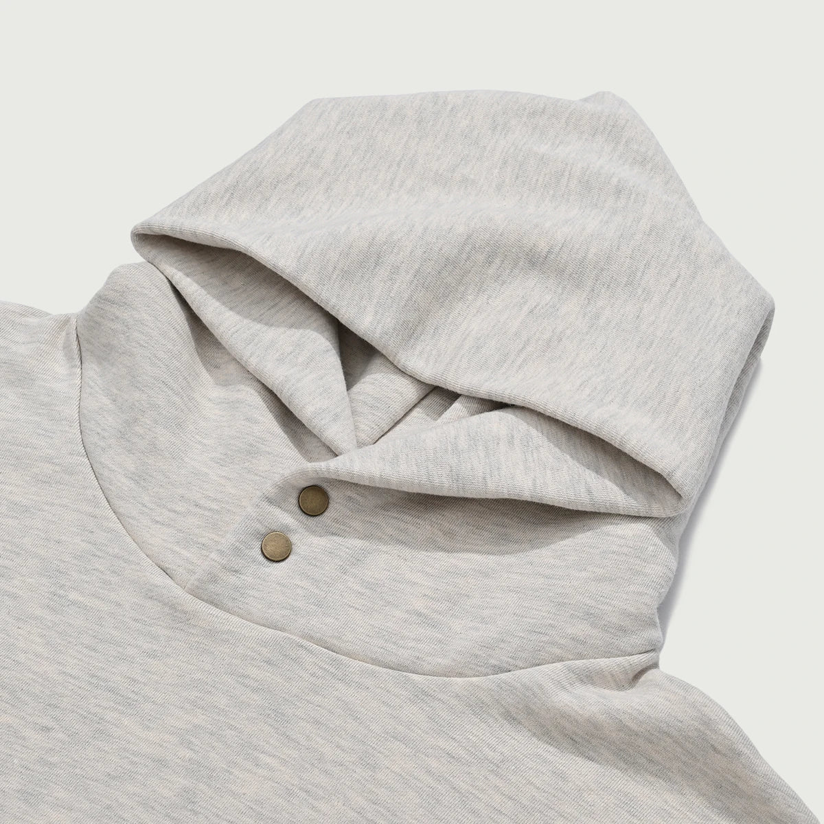 you're not alone - Fleece-Lined Double Snap Collar - Heather Grey