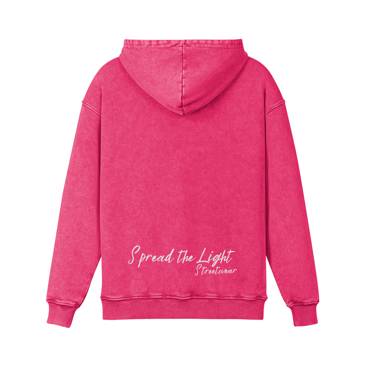 hold on - Faded Oversized Hoodie - Pink