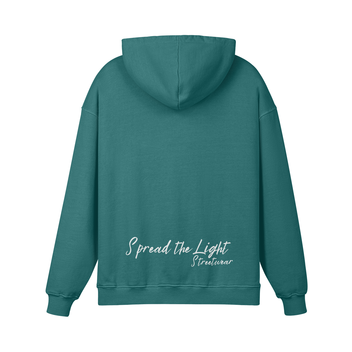 stay strong - Oversized Retro Hoodie - Aqua