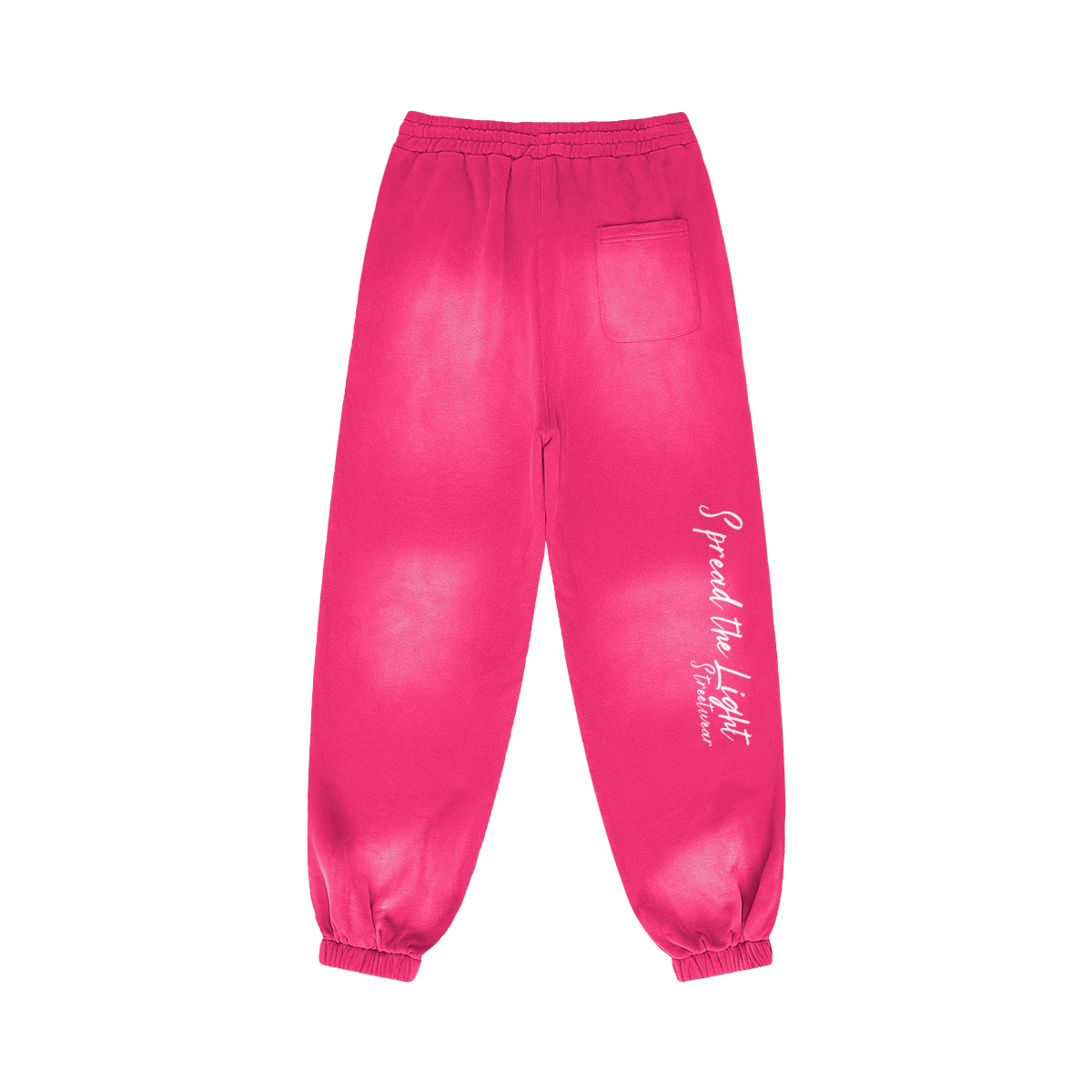 one day at a time - Baggy Sun Faded Joggers - Pink