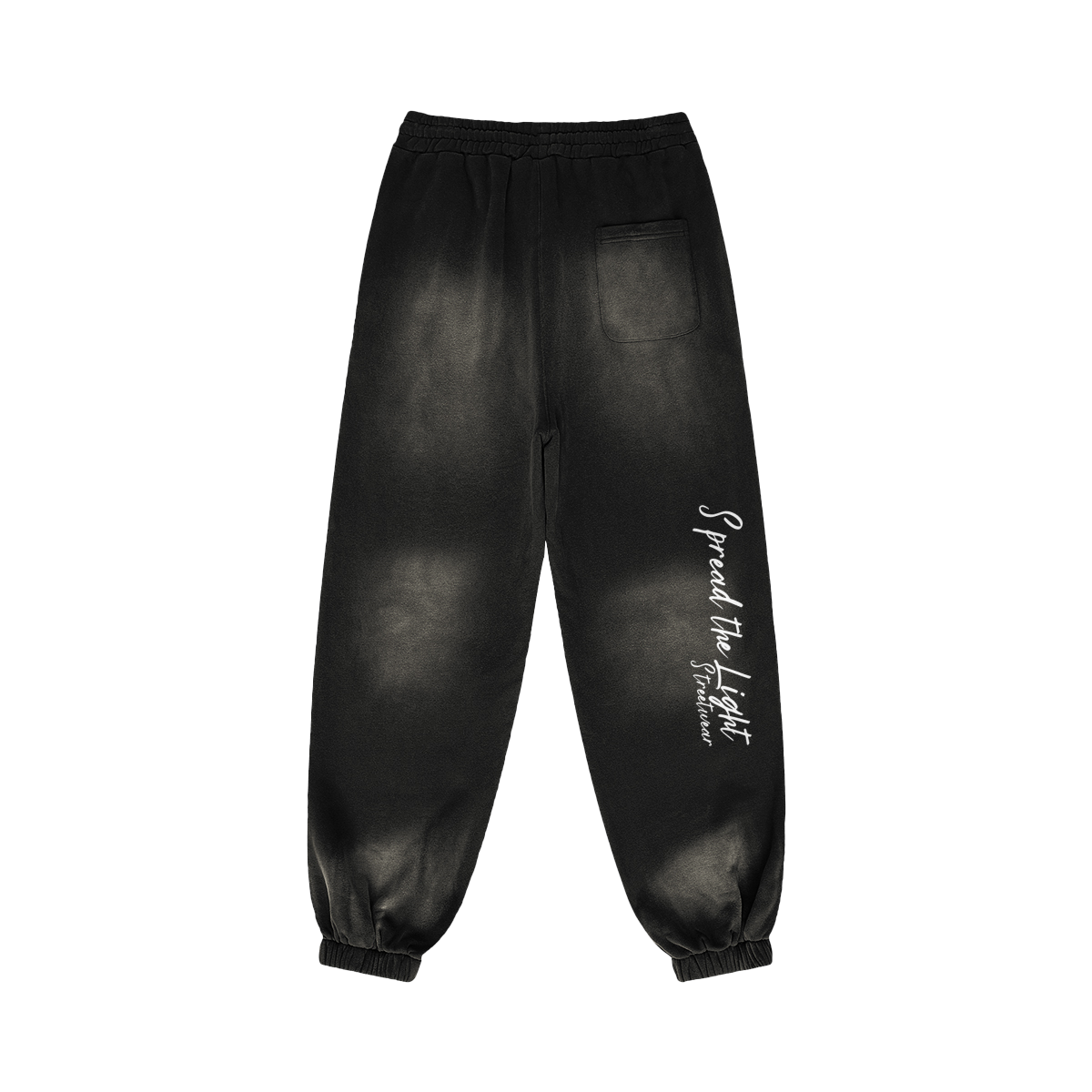 stay strong - Baggy Sun Faded Joggers - Smokey Black