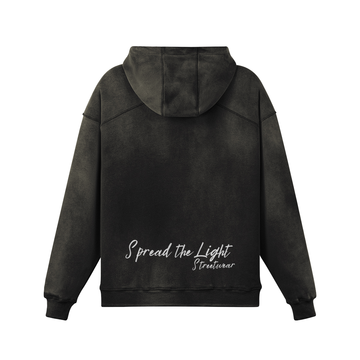 everything will be alright - Oversized Heavyweight Sun Faded - Smokey Black