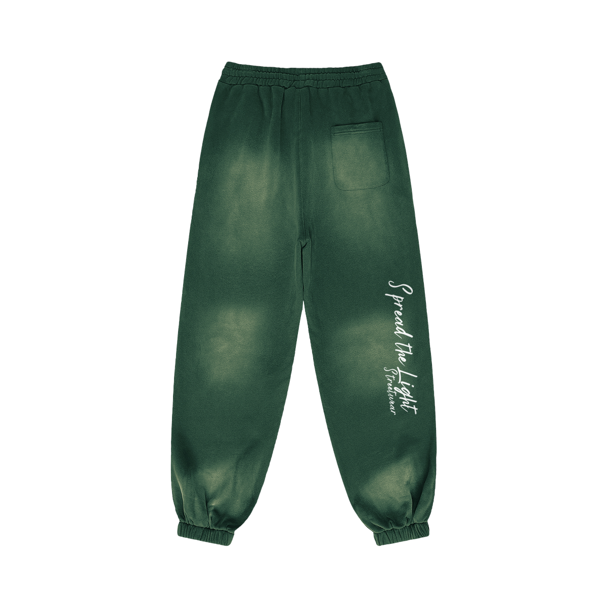 love yourself - Baggy Sun Faded Joggers - Mineral Green