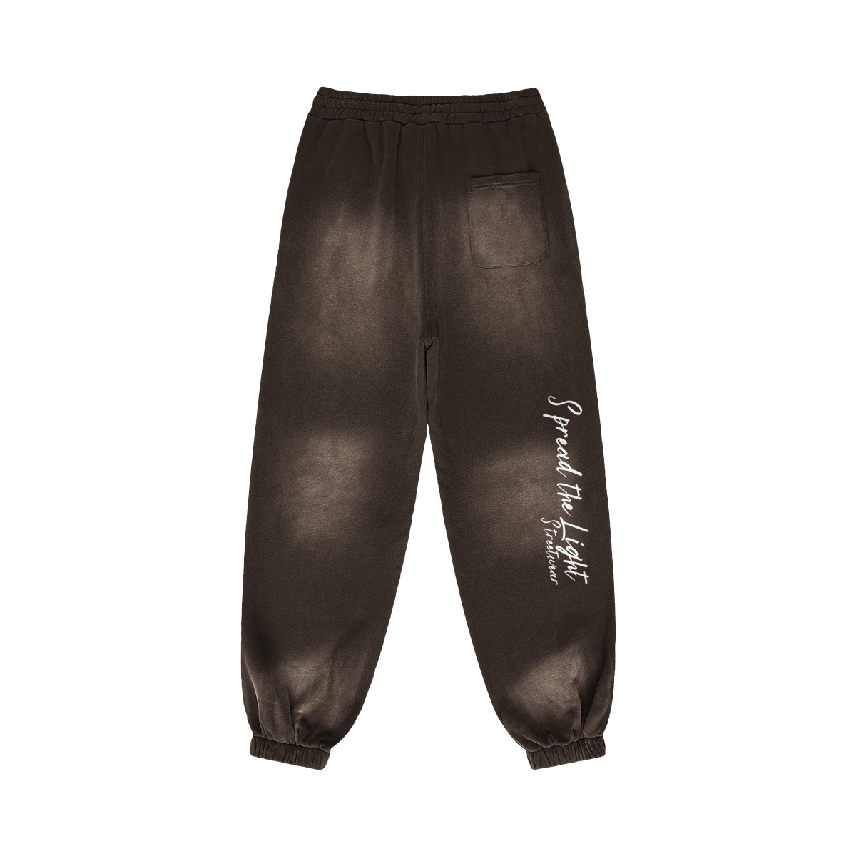 create your reality - Baggy Sun Faded Joggers - Brown